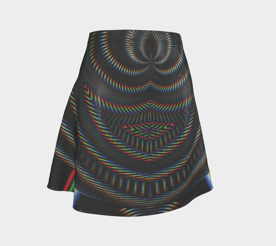Waveform Glitter Flare Skirt