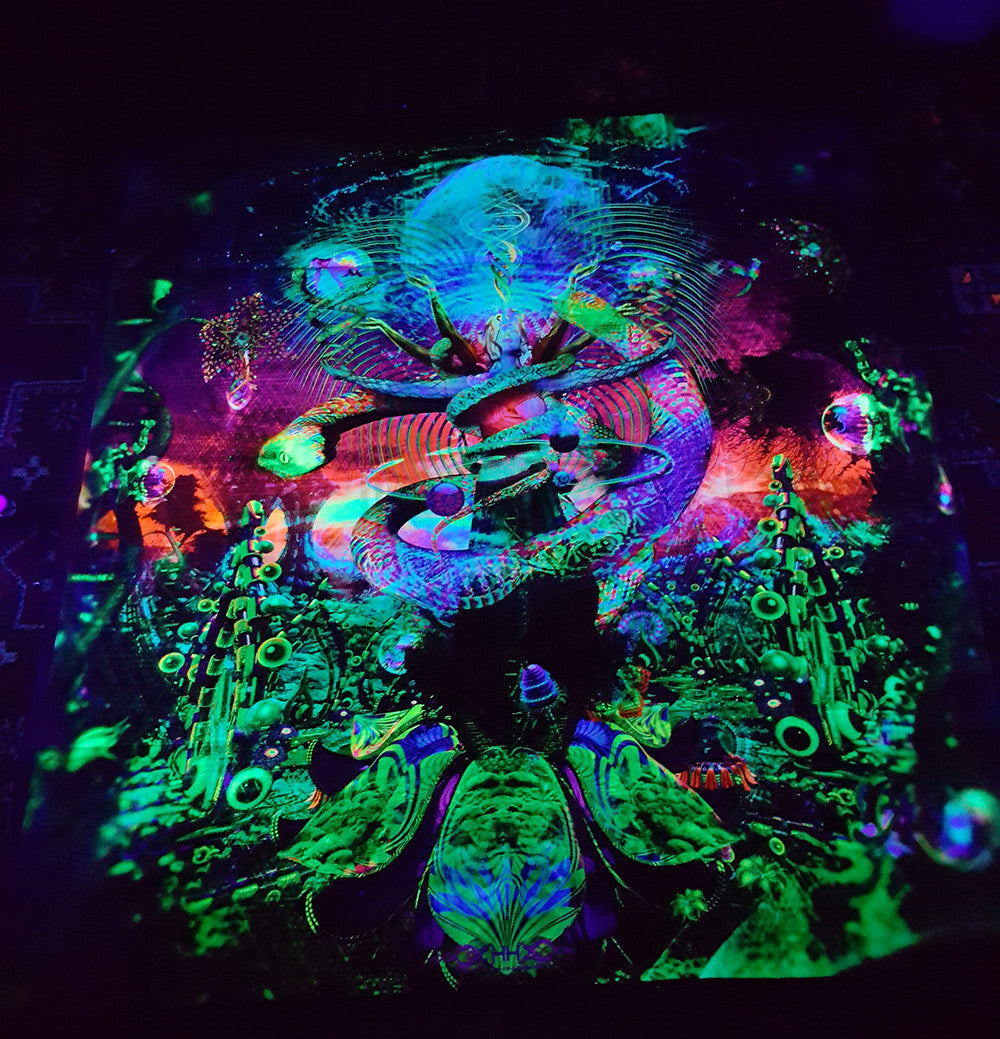 <transcy>Fondo de lona de neón activo UV - Venus Exalted 144 x 130 cm</transcy>