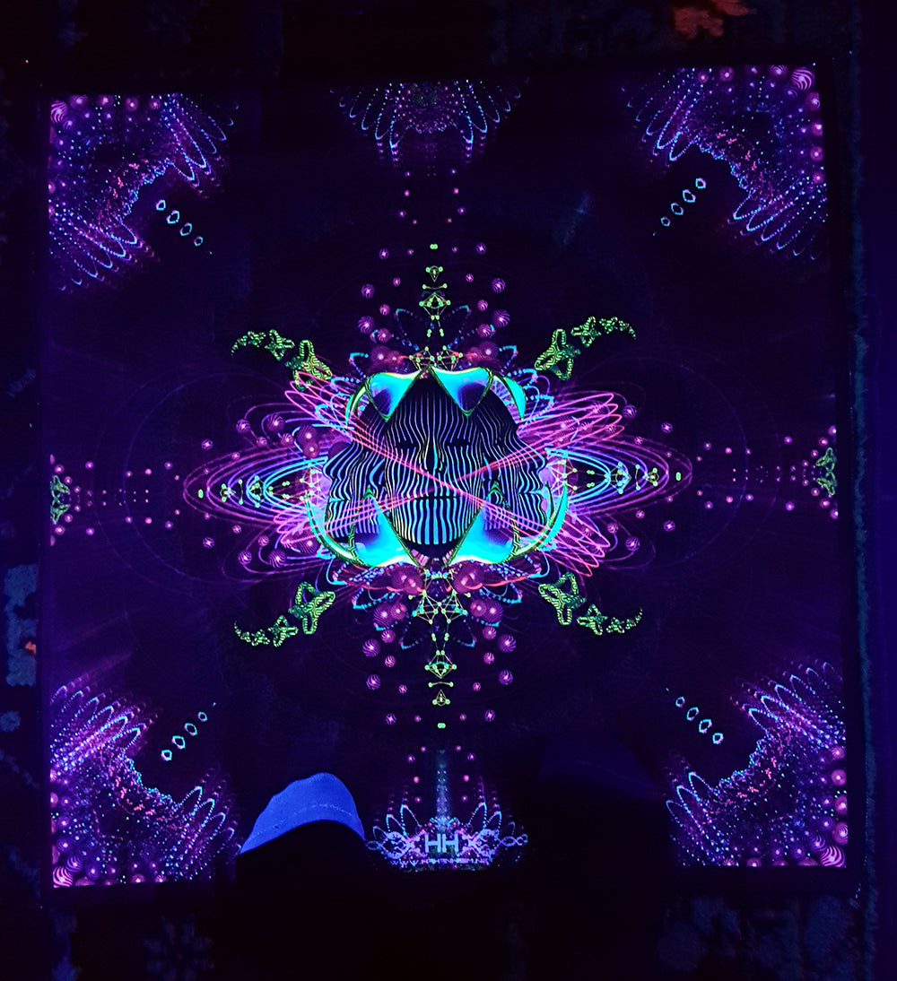 <transcy>Toile de fond UV Active NEON - Subatomic Neuronaut 66 x 66 cm</transcy>