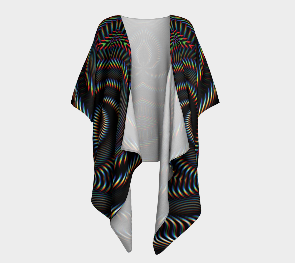 Waveform Draped Kimono