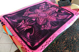 UV Active Neon Fleece Blanket of "Sol Invictus" - Cozy & Lightweight