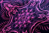 UV Active Neon Fleece Blanket of "Sol Invictus" - Cozy & Lightweight