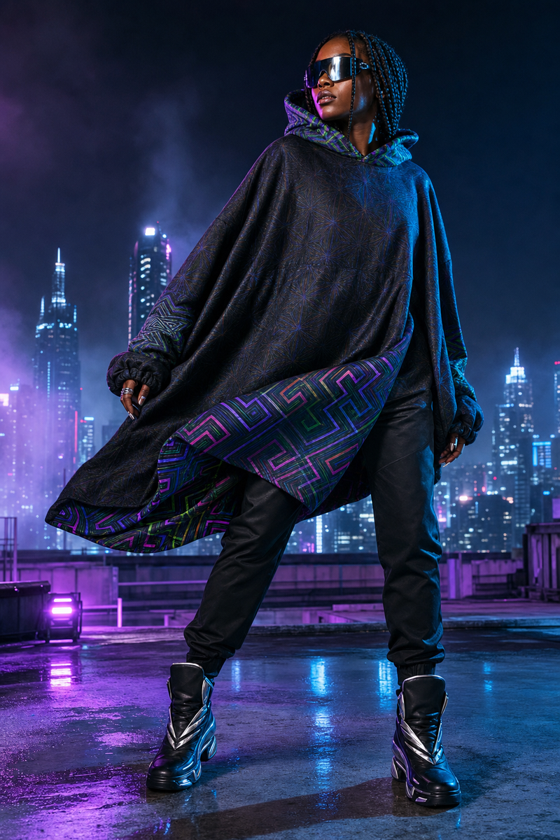 Editorial campaign gallery — Prismaze X Starseed Revrsible Snug Hoodie — 01-front-campaign-hero