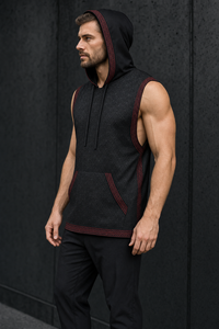 Geometrix, Hooded Tank Top, Sleeveless Festival Wear, Wearable Art — lifestyle view 03 — 03-wearer-right