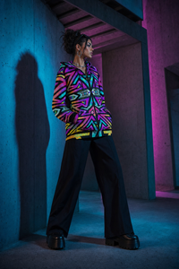 Editorial campaign gallery — Mystic Mandala Zip Up Hoodie — 04-wearer-left-campaign