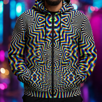 Lifestyle gallery — Chromadelic — zip hood and pocket detail