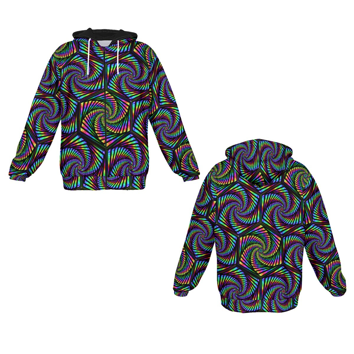 Vorhex Micro Fleece Zip Up Hoodie