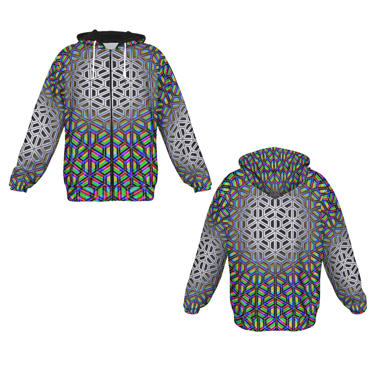 Flux Capacitor Hoodie Micro Fleece Zip Up Hoodie