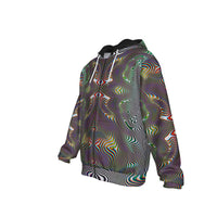Prismatic Frequency Micro Fleece Zip Up Hoodie