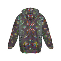 Prismatic Frequency Micro Fleece Zip Up Hoodie