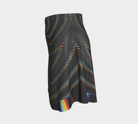 Waveform Glitter Flare Skirt