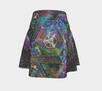 Trinary Transcendence Glitter Flare Skirt