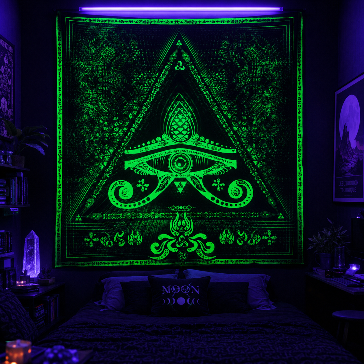 <transcy>"Tek Görüşlü" Fluro Neon Likralı Halı - UV Aktif! Misket Limonu</transcy>