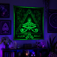 <transcy>"Tek Görüşlü" Fluro Neon Likralı Halı - UV Aktif! Misket Limonu</transcy>