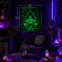 <transcy>"Tek Görüşlü" Fluro Neon Likralı Halı - UV Aktif! Misket Limonu</transcy>