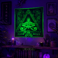 <transcy>"Tek Görüşlü" Fluro Neon Likralı Halı - UV Aktif! Misket Limonu</transcy>