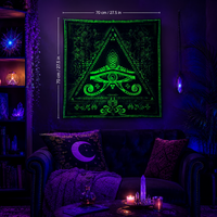 <transcy>"Tek Görüşlü" Fluro Neon Likralı Halı - UV Aktif! Misket Limonu</transcy>