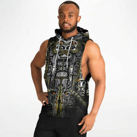 Blitzed Fashion Drop Armhole Hoodie - Hooded Tank Top