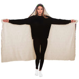 Prismatic Overlay Hooded Blanket