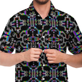 Prismatic Grid Button Down Shirt