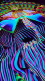 UV Active NEON Canvas Backdrop - Rubix Harlequin 44 x 44 cm