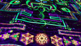UV Active NEON Canvas Backdrop - Divine Yantra 75 x 75 cm