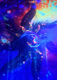 UV Active NEON Canvas Backdrop - Dynamo 68 x 68 cm