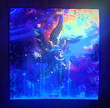 UV Active NEON Canvas Backdrop - Dynamo 77 x 77 cm