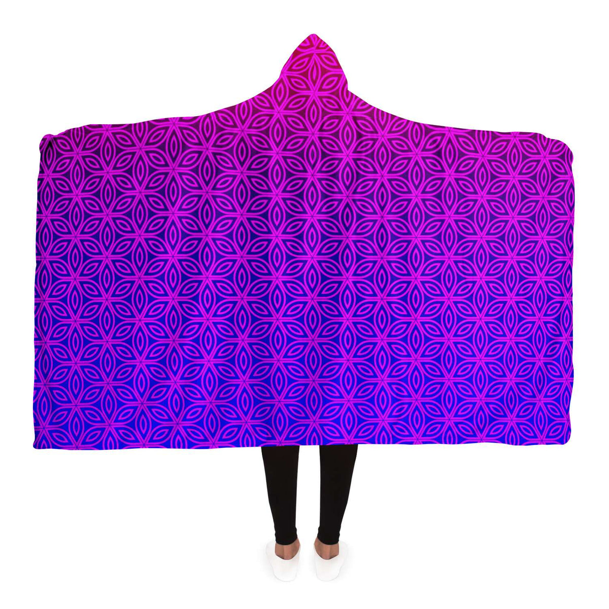 Sacral Bloom Hooded Blanket