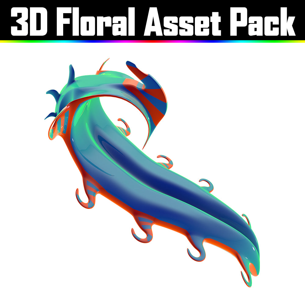 3D Floral Asset Pack - Psychedelic Art Graphic Assets – The Art of ...