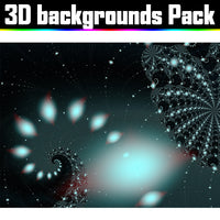 Backgrounds Asset Pack - Psychedelic Art Graphic Assets