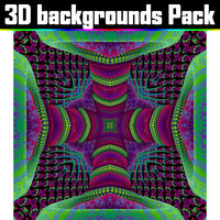 Backgrounds Asset Pack - Psychedelic Art Graphic Assets