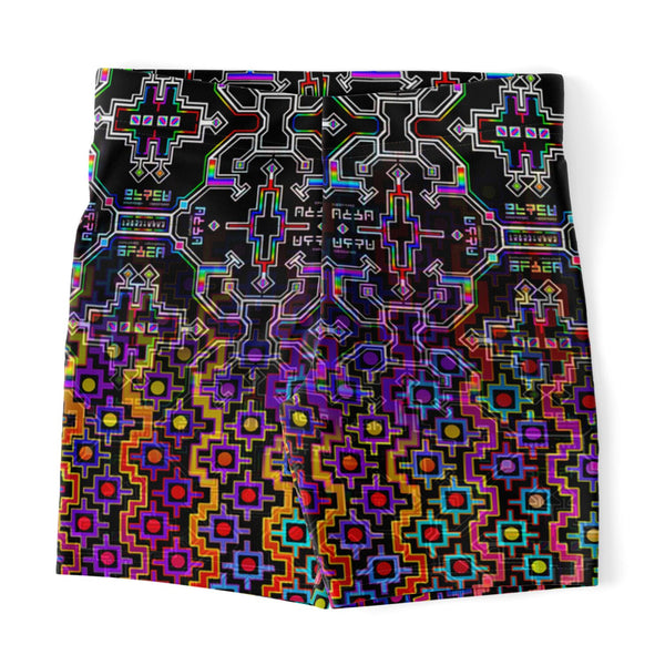 Prismatic Rainbow Legging Shorts