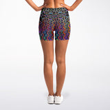 Prismatic Rainbow Legging Shorts