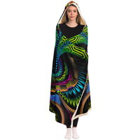 Primordial Presence Hooded Blanket
