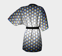 Chromatic Flower Kimono Robe