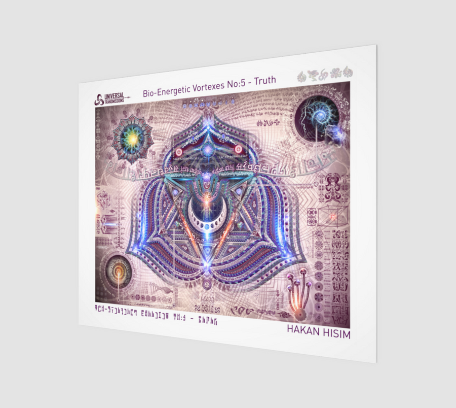 Bio-Energetic Vortexes No:5 - Truth - Art Print (Throat Chakra)