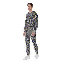 Chromadelic Men's Hooded Jumpsuit / Bodysuit / Onesie