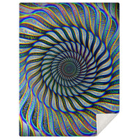 Phonetic Vortex Micro Mink Fleece Blanket