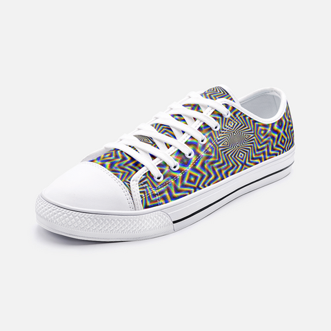 Chromadelic Unisex Low Top Canvas Shoes