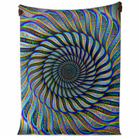 Phonetic Vortex Micro Mink Fleece Blanket