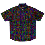 Prismatic Overlay Button Down Shirt
