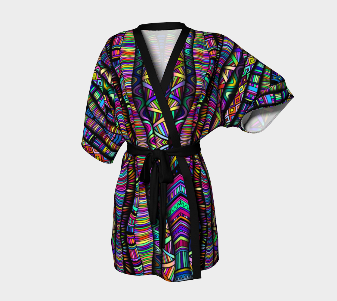 Rainbow Tribe Kimono Robe