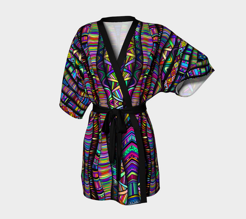 Rainbow Tribe Kimono Robe