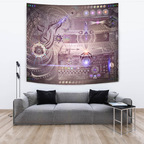 Vortex Dynamics Artwork Tapestry