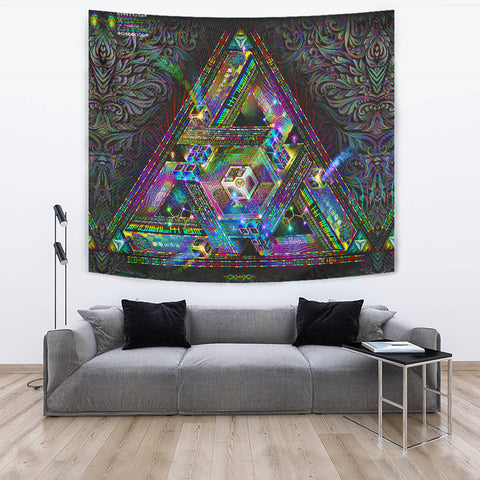Trinary Transcendence Artwork Tapestry