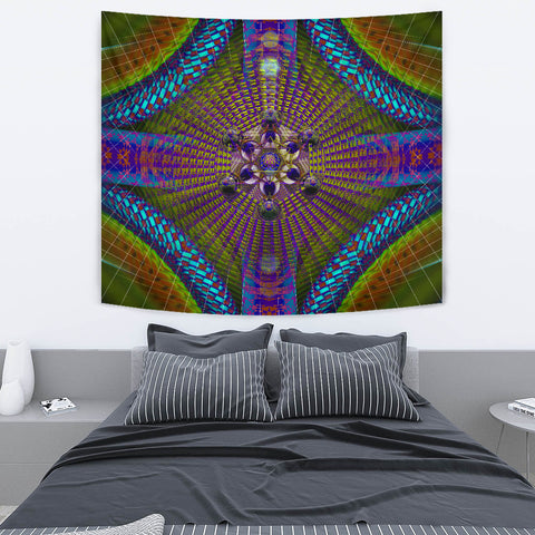 Metatronic Circuit Artwork Tapestry