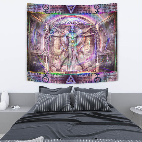 Vitruvian Spirit Tapestry