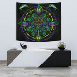 Saurian Samsara Artwork Tapestry