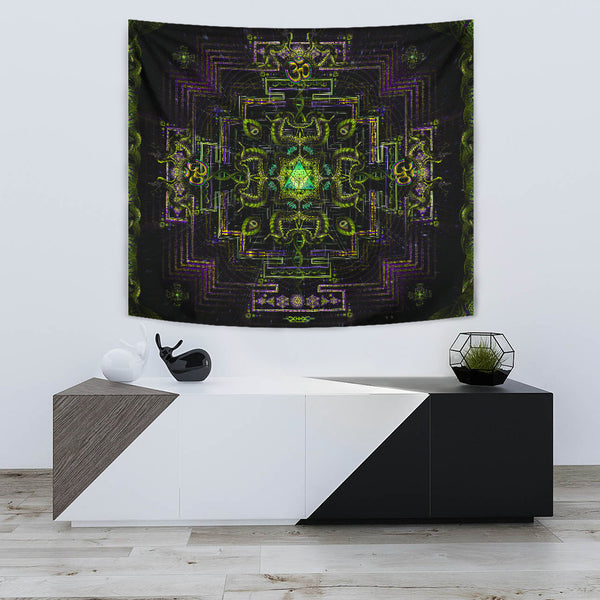 Divine Yantra Artwork Tapestry